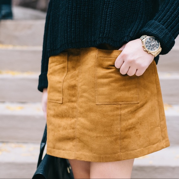 Suede Mini Skirt - Picture 10 of 11